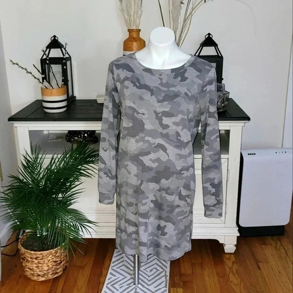 𝅺JUNE and Delaney Long Sleeve Cotton Stretch Dress - Picture 2 of 5